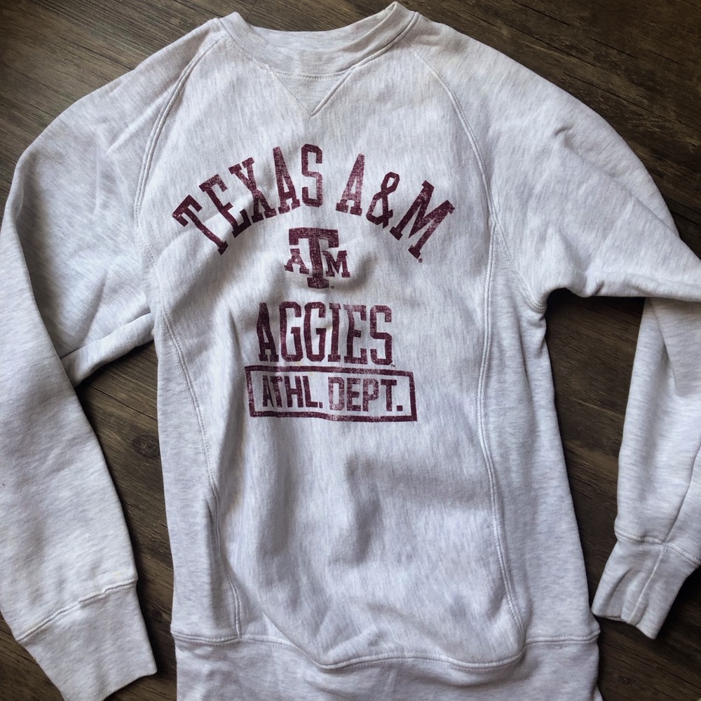 Grey Aggies crewneck